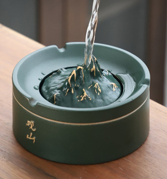 Ceramic Ashtray – High-Temperature Fired, Elegant Design for Home, Office, or Dormitory