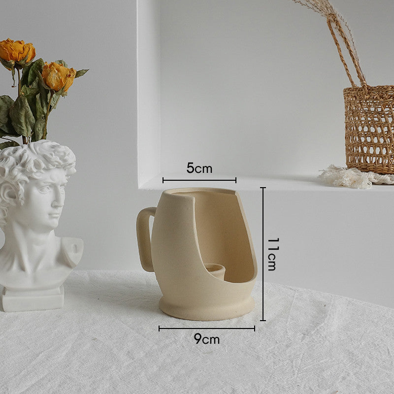 Simplicity Ceramic Vase – Nordic Style Matte Finish for Dried Flower Arrangements