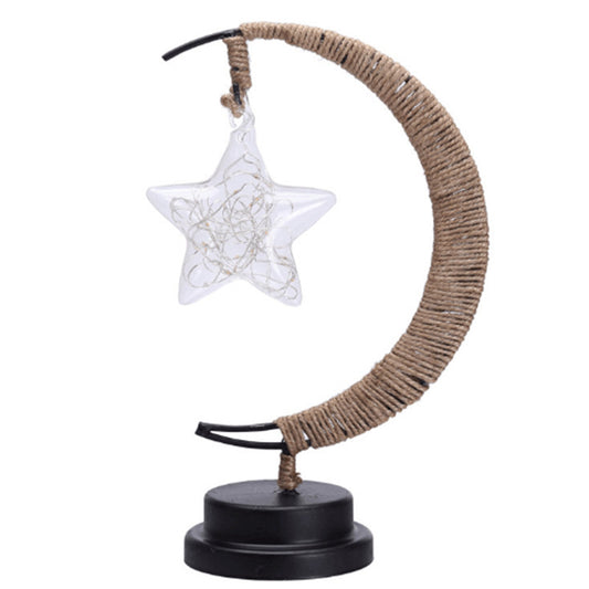 LED Star & Moon Shaped Decorative String Lights – Festive Ambience for Home & Events