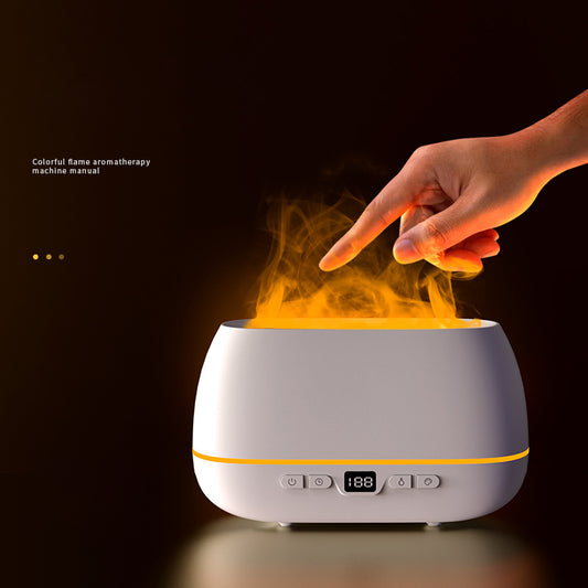 GlowMist™ – 3D Flame Effect Humidifier & Aroma Diffuser (USB | 200ML)