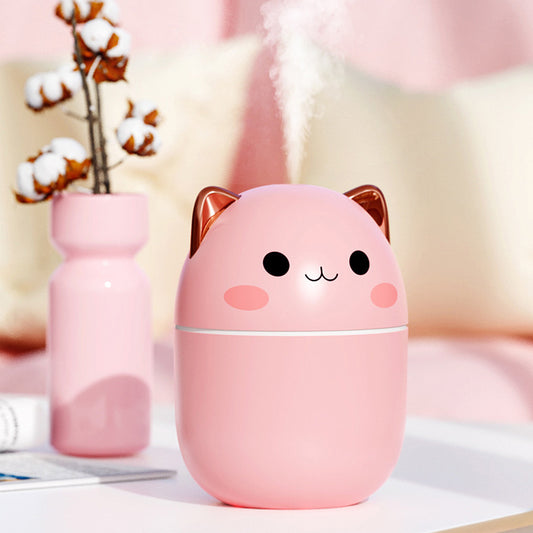 USB Silent Car Humidifier & Aromatherapy Diffuser – With LED Ambient Light
